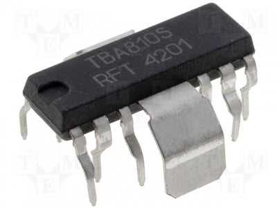 MBA810DS Integrated circuit, audio power amplifier